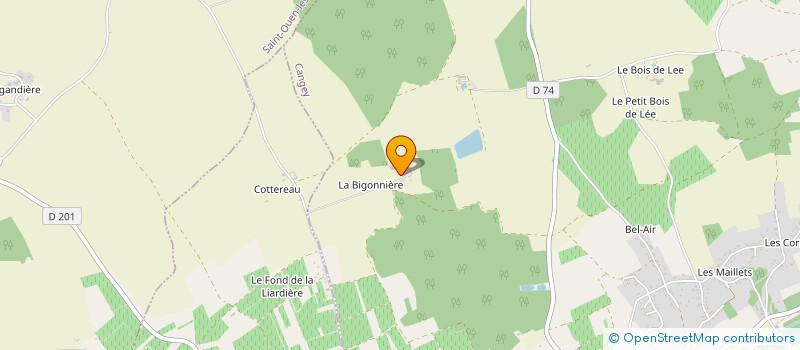 localisation de l'entreprise SCI LA BIGONNIERE  CANGEY