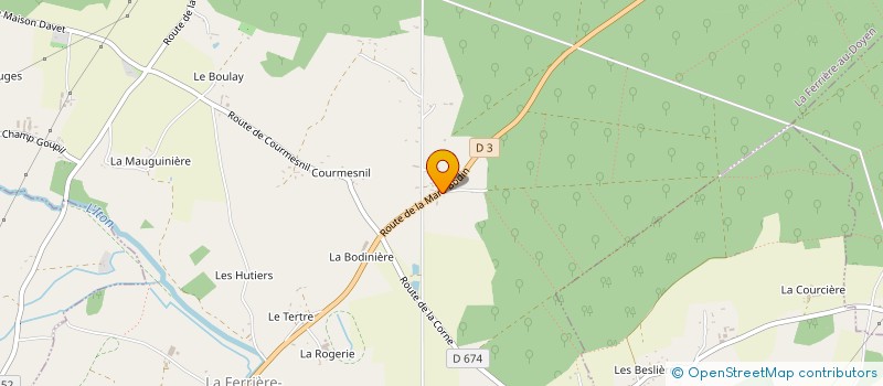 localisation de l'entreprise SCI LA BIGOTIERE  LA FERRIERE-AU-DOYEN