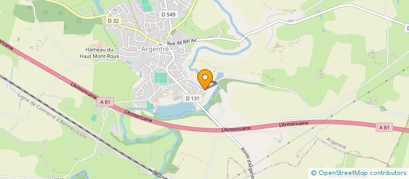 localisation de l'entreprise SCI LA BIOCHERE  ARGENTRE