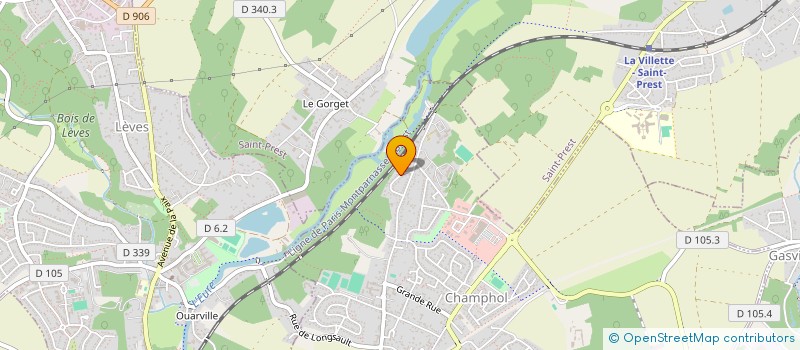 localisation de l'entreprise SCI LA BIQUETIERE à CHAMPHOL