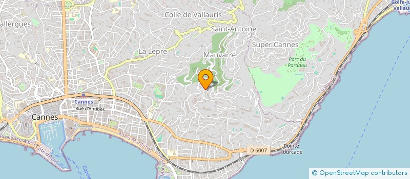 localisation de l'entreprise SCI LA BIROCHERE à CANNES