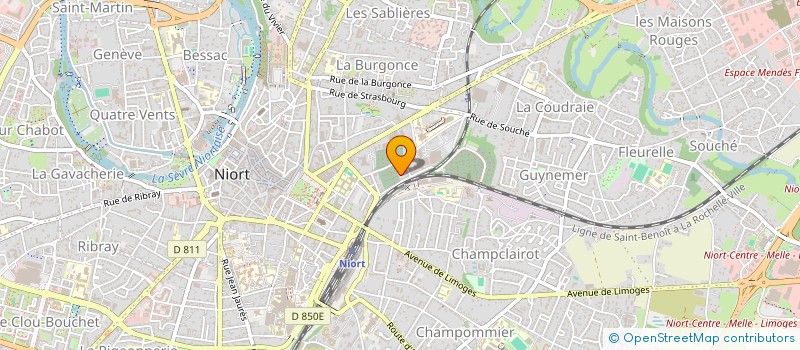 localisation de l'entreprise SCI LA BIROIRE à NIORT