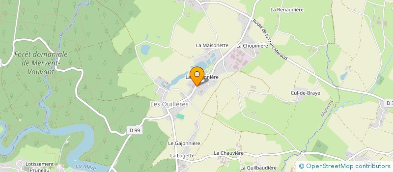 localisation de l'entreprise SCI LA BIRONNIERE  MERVENT