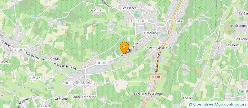 localisation de l'entreprise SCI LA BISAIGU  PORTE DES PIERRES DOREES