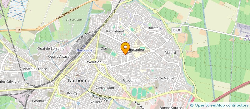 localisation de l'entreprise SCI LA BISBAL à NARBONNE