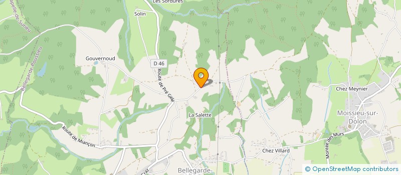 localisation de l'entreprise SCI LA BISERIE  BELLEGARDE-POUSSIEU