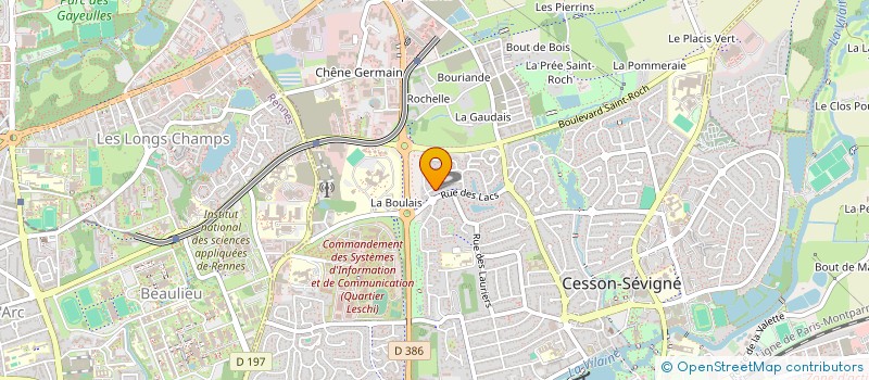 localisation de l'entreprise SCI LA BISQUINE  CESSON-SEVIGNE