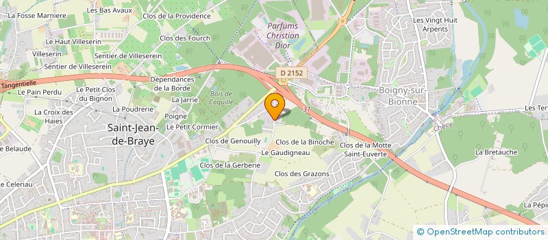 localisation de l'entreprise SCI LA BISSONNERIE à SAINT-JEAN-DE-BRAYE