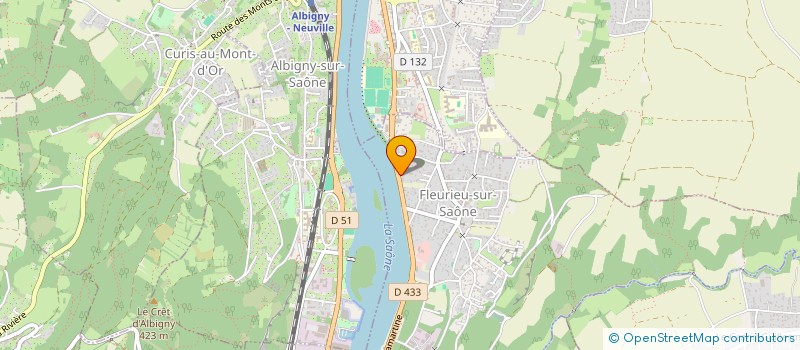 localisation de l'entreprise SCI LA BLACHE  FLEURIEU-SUR-SAONE