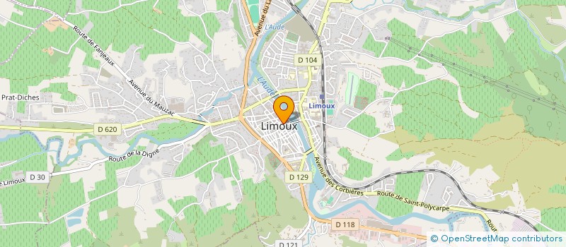 localisation de l'entreprise SCI LA BLADERIE  LIMOUX