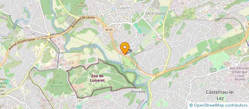 localisation de l'entreprise SCI LA BLANCHE COLOMBE  CLAPIERS