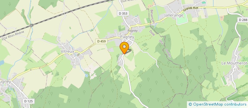 localisation de l'entreprise SCI LA BLANCHE DE PAGNEY  PAGNEY