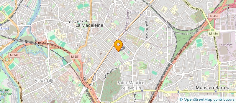 localisation de l'entreprise SCI LA BLANCHE PORTE TOURCOING à LILLE