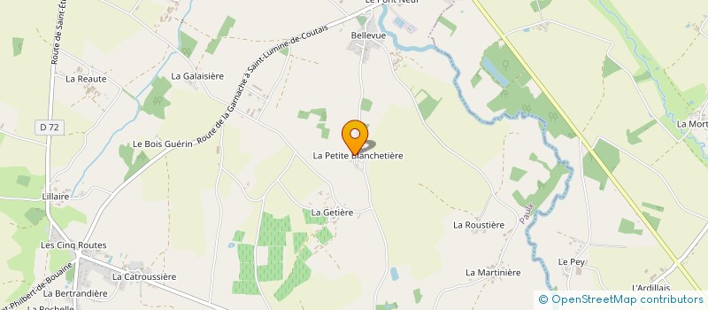 localisation de l'entreprise SCI LA BLANCHETIERE  PAULX