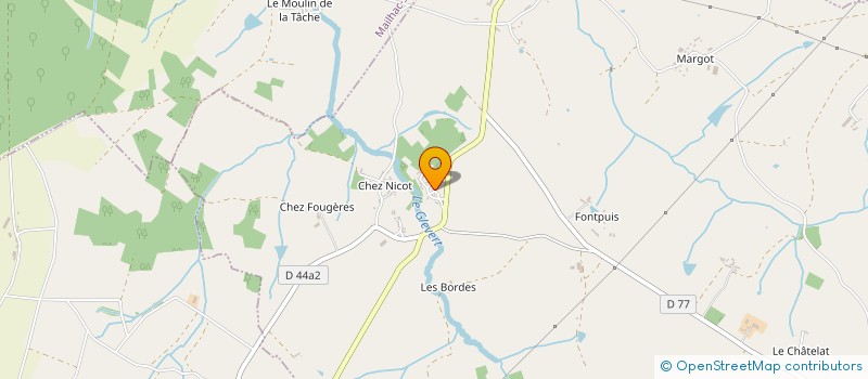 localisation de l'entreprise SCI LA BLANCHISSERIE à ARNAC-LA-POSTE