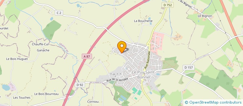 localisation de l'entreprise SCI LA BLANCHISSERIE à CHOLET