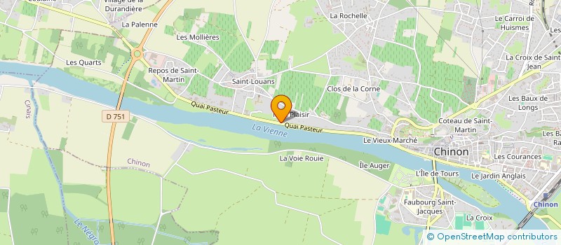 localisation de l'entreprise SCI LA BLANDINIERE  CHINON