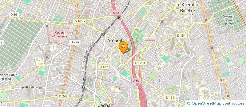 localisation de l'entreprise SCI LA BLONDE à ARCUEIL