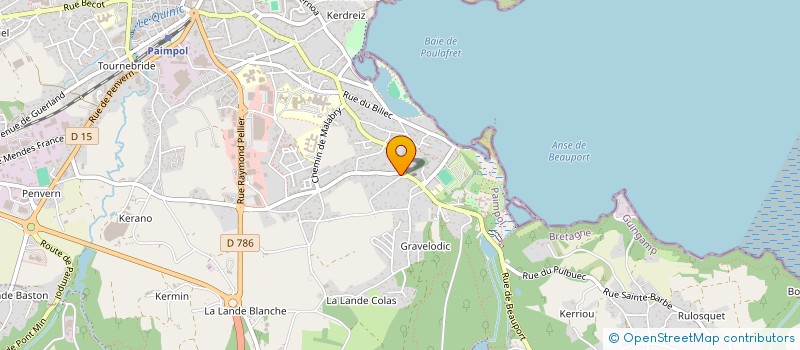 localisation de l'entreprise SCI LA BLONDE PERRUCHE  PAIMPOL