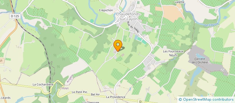 localisation de l'entreprise SCI LA BLUETTERIE  CHAUDEFONDS-SUR-LAYON