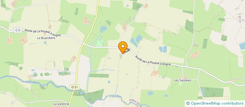 localisation de l'entreprise SCI LA BLUNIERE  ERDRE-EN-ANJOU