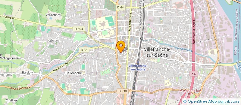 localisation de l'entreprise SCI LA BODEGA  VILLEFRANCHE-SUR-SAONE