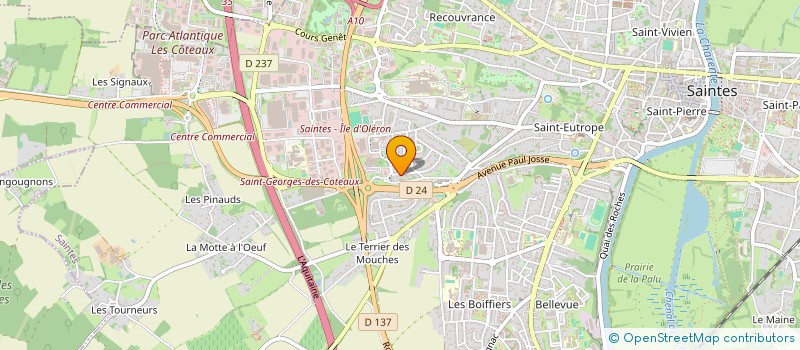 localisation de l'entreprise SCI LA BOISERIE  SAINTES