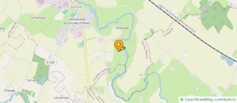 localisation de l'entreprise SCI LA BOISSELLERIE  VAL-DU-MAINE