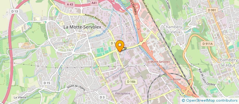 localisation de l'entreprise SCI LA BOISSERIE  LA MOTTE-SERVOLEX