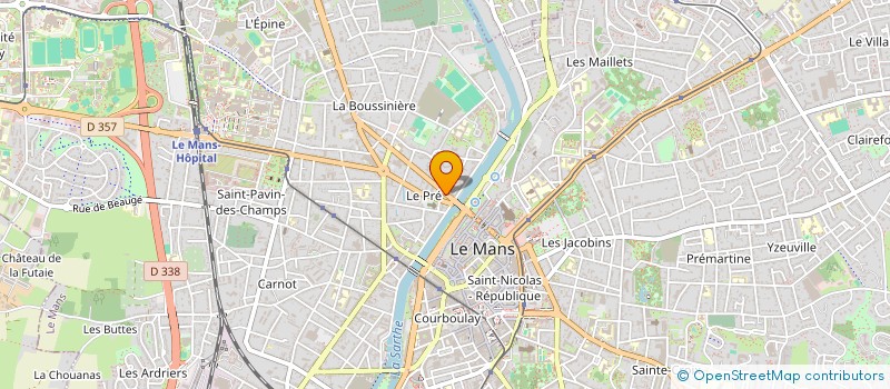localisation de l'entreprise SCI LA BOISSIERE à LE MANS