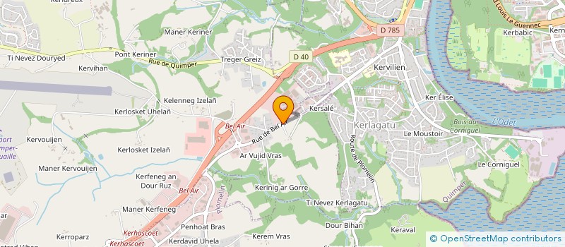 localisation de l'entreprise SCI LA BOISSIERE  PLUGUFFAN