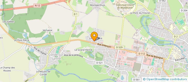 localisation de l'entreprise SCI LA BOISSIERE à CONDE-SUR-SARTHE