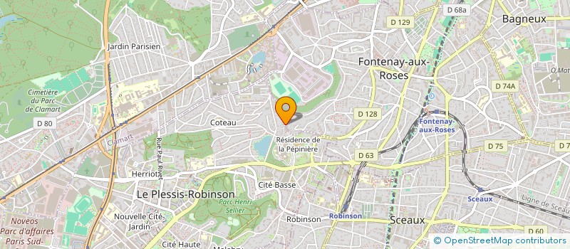 localisation de l'entreprise SCI LA BOISSIERE TREGUNC à FONTENAY-AUX-ROSES