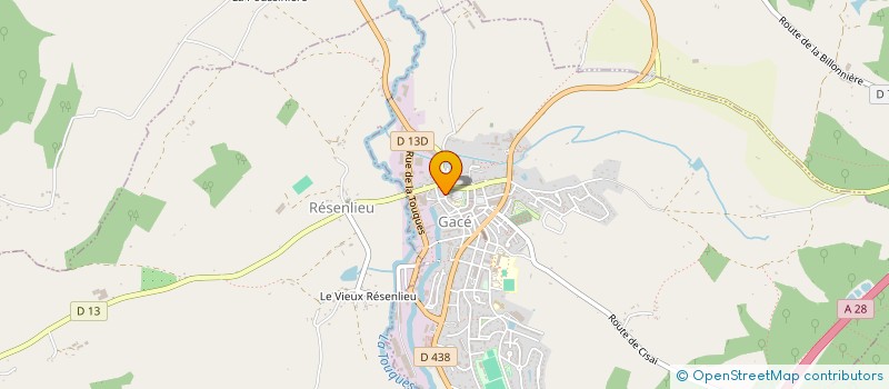 localisation de l'entreprise SCI LA BOISSONNIERE à GACE