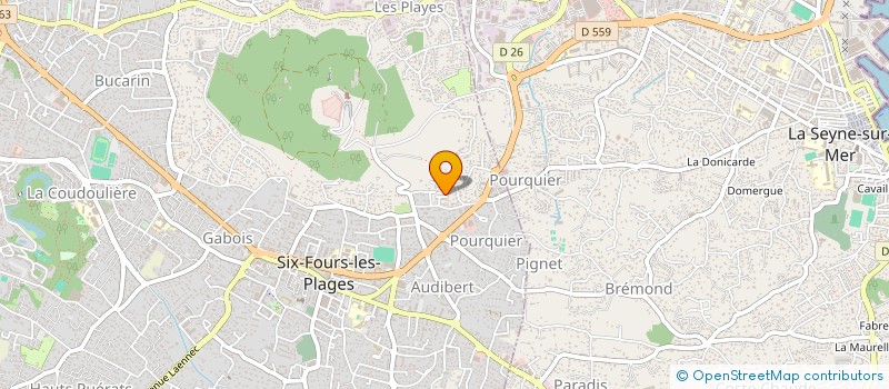 localisation de l'entreprise SCI LA BOITE DE COCAGNE à SIX-FOURS-LES-PLAGES