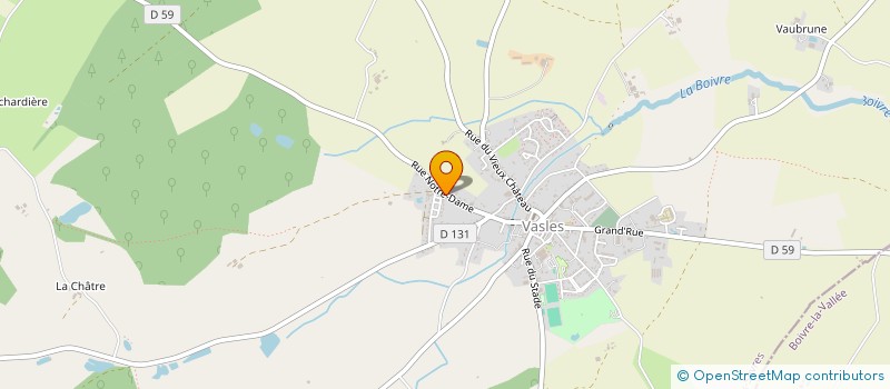 localisation de l'entreprise SCI LA BOIVRE  VASLES