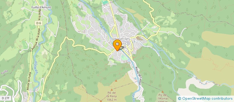 localisation de l'entreprise SCI LA BOLAYE à VERNET-LES-BAINS