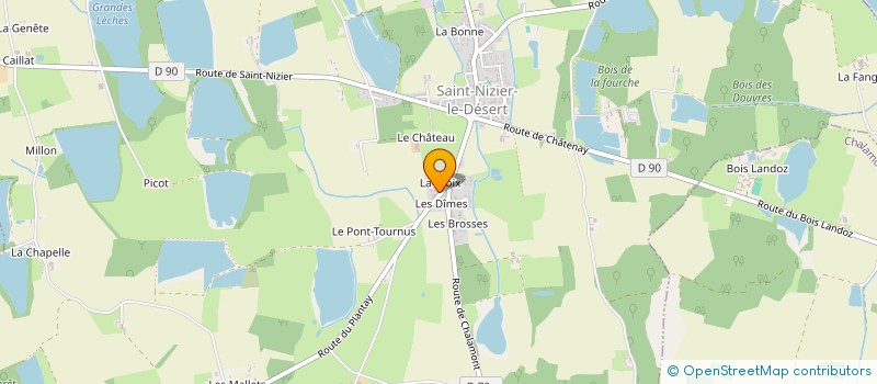 localisation de l'entreprise SCI LA BOMBARDIERE à CHATILLON-LA-PALUD