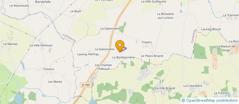 localisation de l'entreprise SCI LA BONBONNIERE  COMBOURG