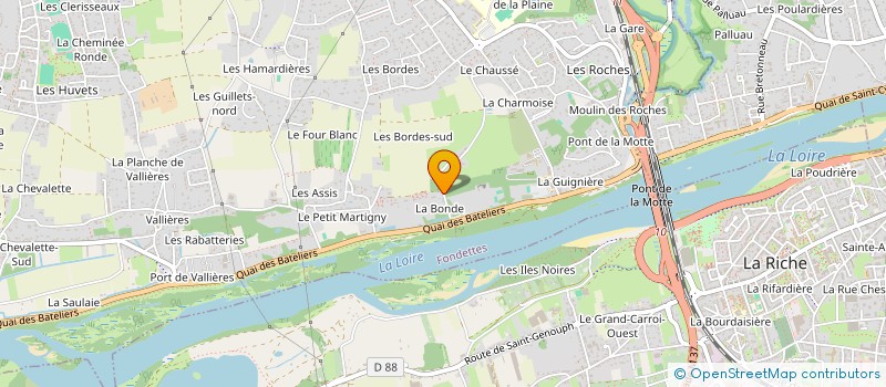 localisation de l'entreprise SCI LA BONDE à FONDETTES