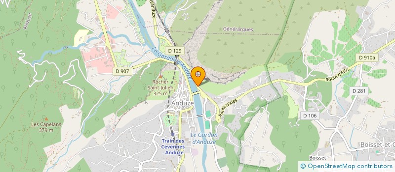 localisation de l'entreprise SCI LA BONDIDE à ANDUZE