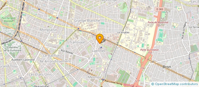 localisation de l'entreprise SCI LA BONDREE  LYON