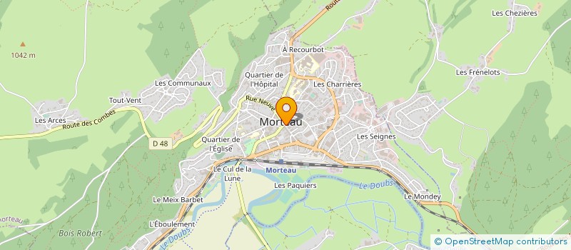 localisation de l'entreprise SCI LA BONNE AUBERGE  MORTEAU