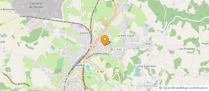 localisation de l'entreprise SCI LA BONNE ETOILE  SARRAZAC