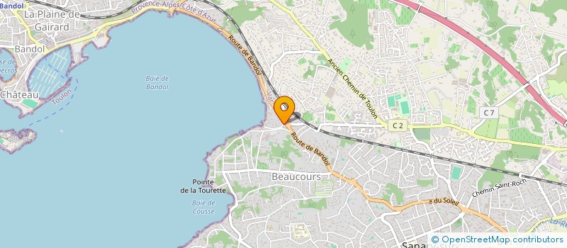 localisation de l'entreprise SCI LA BONNE MERE à SANARY-SUR-MER