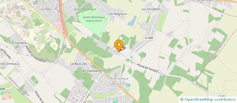 localisation de l'entreprise SCI LA BONNE PATE à MIGNALOUX-BEAUVOIR
