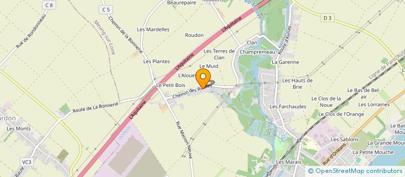 localisation de l'entreprise SCI LA BONNERIE à MEUNG-SUR-LOIRE