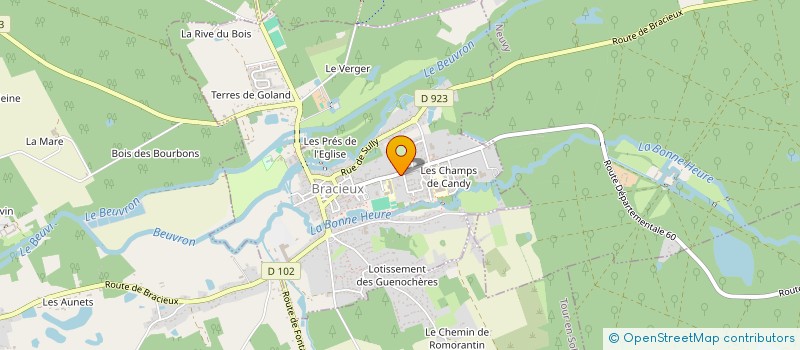 localisation de l'entreprise SCI LA BONNEURE  BRACIEUX