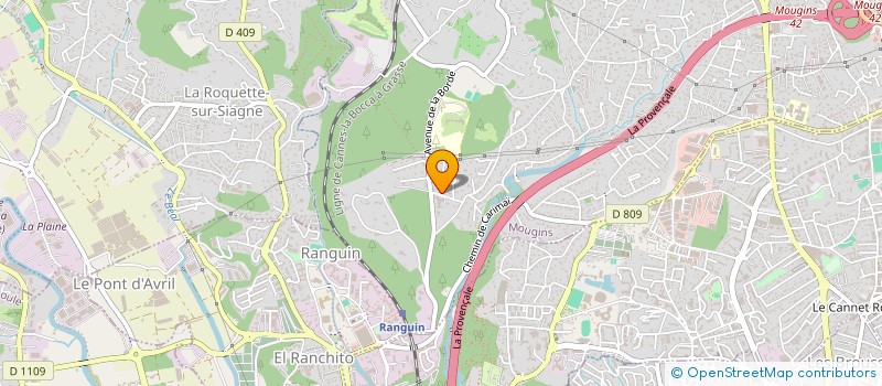 localisation de l'entreprise SCI LA BORDE  MOUGINS