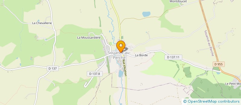 localisation de l'entreprise SCI LA BORDE à SOUANCE-AU-PERCHE